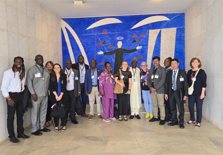 Participants during a visit to Brazil's Ministry of External Affairs. Photo credit: UN-Nutrition.