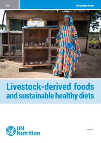 Cover discussion paper on Livestock-derived foods and sustainable healthy diets