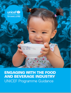 UNICEF Programme Guidance cover-Engaging with the Food & Beverage Industry