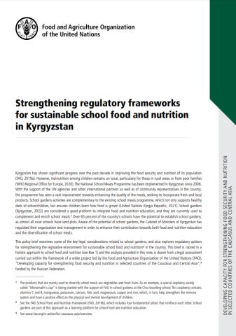 Regulatory Frameworks School Food & Nutr-Kyrgy-cover (2023)