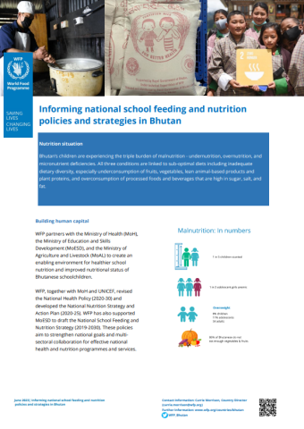 WFP-School Feeding & Nutr-Bhutan-cover (2023)