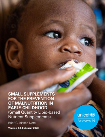 UNICEF-Small LNS-Guidance Note-brief-cover (Feb2023)