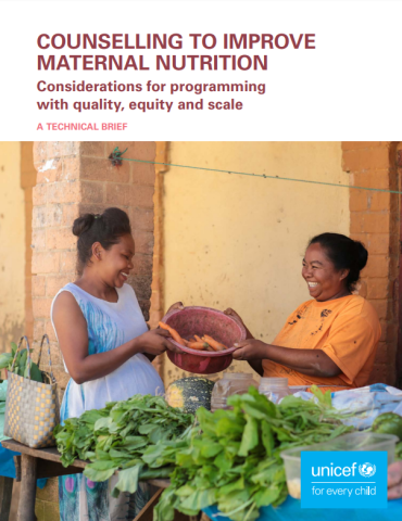 UNICEF-Counselling-Maternal Nutrition-cover (Jan2022)