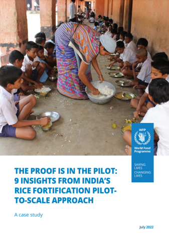 WFP India Rice Fortification Pilot-cover (Jul2022)
