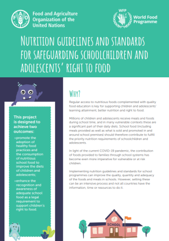 FAO-WFP-Nutrition Stds-Schoolchildren RtF-cover (2022)