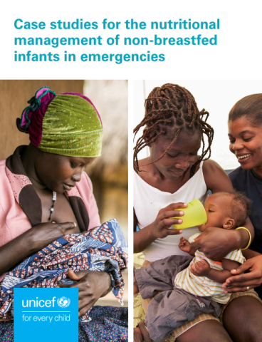 UNICEF-Case Studies-NonBF infants-emergencies-cover (Mar2024)