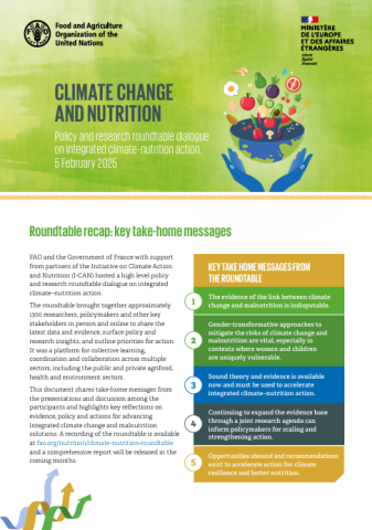 FAO Climate-Nutrition Roundtable brief-cover (Mar2025)