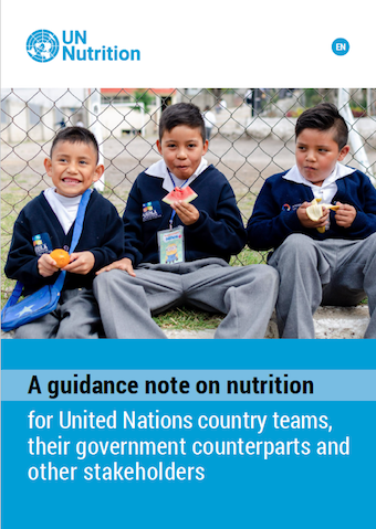 Guidance note on nutrition