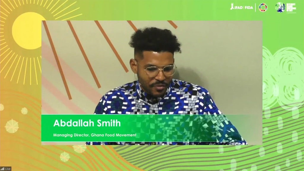 Screenshot IFAD event - A. Smith