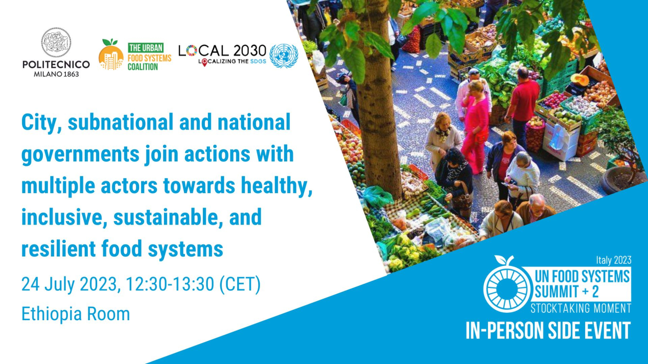 Save the Date - UNFSS+2 side event - Cities & more (24 July 2023)