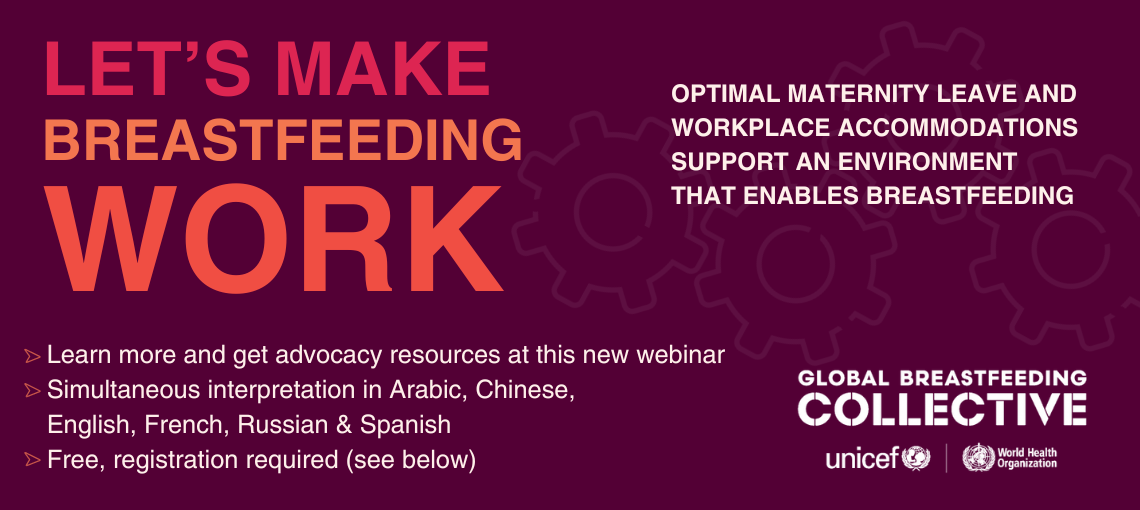 Let's make breastfeeding work -webinar card