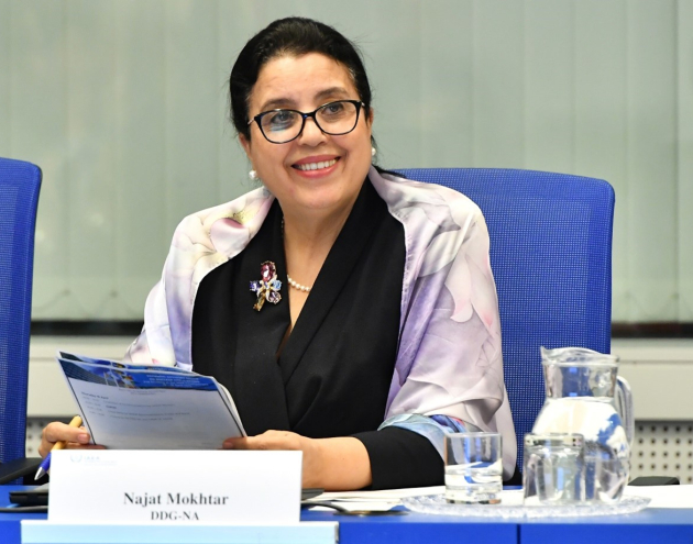 Mokhtar at the opening of the 21st Meeting of the Standing Advisory Group on Nuclear Applications held at the Agency headquarters in Vienna, Austria. (Photo: D. Calma/IAEA).