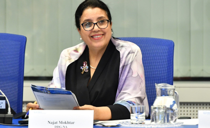 Mokhtar at the opening of the 21st Meeting of the Standing Advisory Group on Nuclear Applications held at the Agency headquarters in Vienna, Austria. (Photo: D. Calma/IAEA).